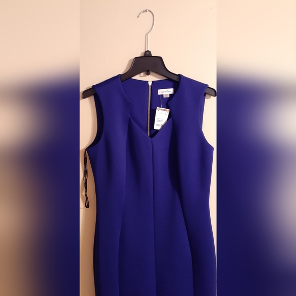 Calvin Klein Dresses Calvin Klein Office Style Sleevless Vneck Blue